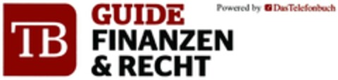 TB GUIDE FINANZEN & RECHT Powered by DasTelefonbuch Logo (DPMA, 31.03.2016)