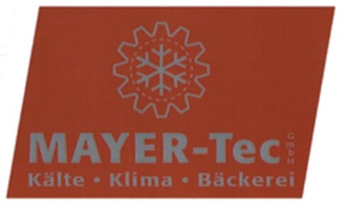 MAYER-Tec GmbH Kälte · Klima · Bäckerei Logo (DPMA, 18.04.2016)