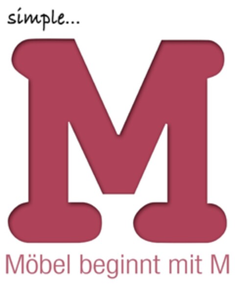 simple... M Möbel beginnt mit M Logo (DPMA, 20.05.2016)