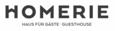 HOMERIE HAUS FÜR GÄSTE . GUESTHOUSE Logo (DPMA, 31.01.2020)