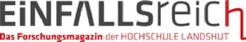 EiNFALLSreich Das Forschungsmagazin der HOCHSCHULE LANDSHUT Logo (DPMA, 20.03.2022)