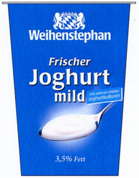 Weihenstephan Frischer Joghurt mild Logo (DPMA, 10.09.2003)