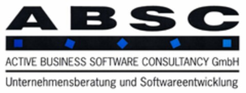ABSC ACTIVE BUSINESS SOFTWARE CONSULTANCY GmbH Unternehmensberatung und Softwareentwicklung Logo (DPMA, 24.02.2004)