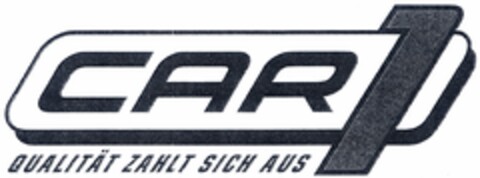 CAR1 QUALITÄT ZAHLT SICH AUS Logo (DPMA, 05.08.2004)