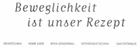 Beweglichkeit ist unser Rezept Logo (DPMA, 06/21/2006)