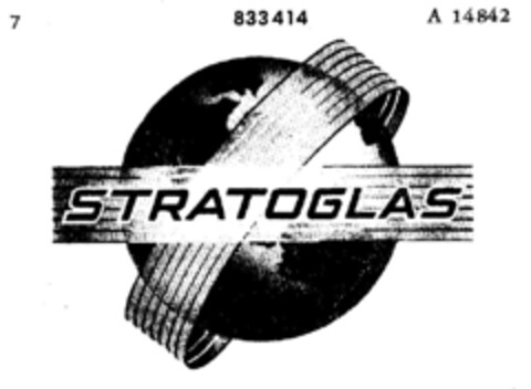 STRATOGLAS Logo (DPMA, 22.10.1964)