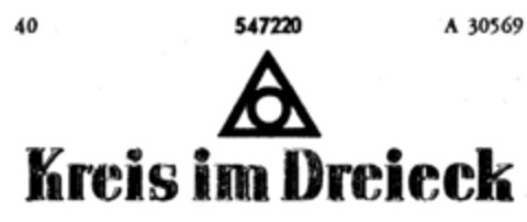Kreis im Dreieck Logo (DPMA, 06/06/1941)