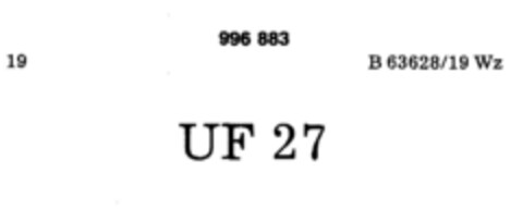 UF 27 Logo (DPMA, 17.07.1979)