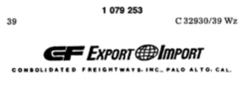 CF EXPORT IMPORT Logo (DPMA, 09.03.1984)