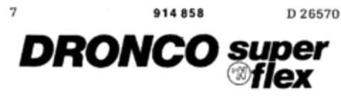 DRONCO super flex Logo (DPMA, 05/02/1972)