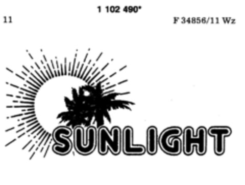 SUNLIGHT Logo (DPMA, 18.11.1986)