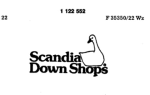 Scandia Down Shops Logo (DPMA, 22.05.1987)