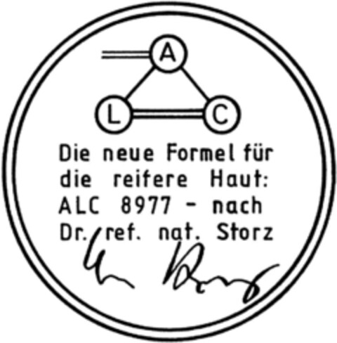 ALC Die neue Formel für die reifere Haut Logo (DPMA, 02/11/1993)