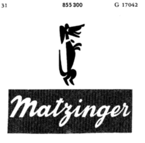 Matzinger Logo (DPMA, 18.09.1967)