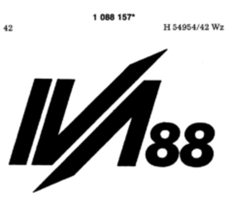 IVA 88 Logo (DPMA, 13.09.1985)