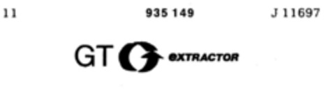 GT eXTRACTOR Logo (DPMA, 26.10.1974)