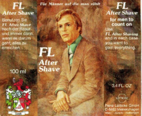 Für Männer auf die man zählt FL After Shave Logo (DPMA, 13.04.1985)