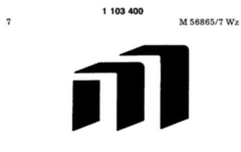 1103400 Logo (DPMA, 04.07.1985)