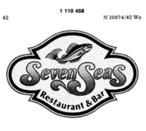 Seven Seas Restaurant & Bar Logo (DPMA, 03/05/1987)