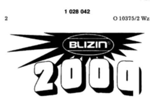 BLIZIN 2000 Logo (DPMA, 12.03.1981)