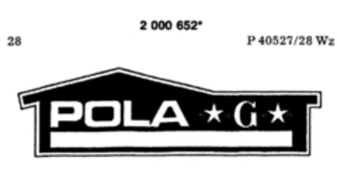 POLA G Logo (DPMA, 23.01.1991)