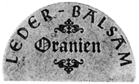 LEDER-BALSAM Oranien Logo (DPMA, 18.09.1987)