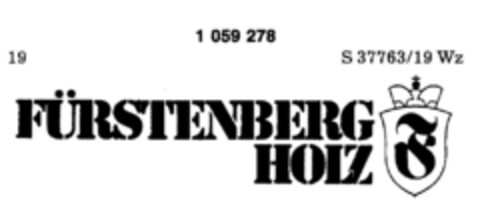 FÜRSTENBERG HOLZ Logo (DPMA, 07/08/1982)