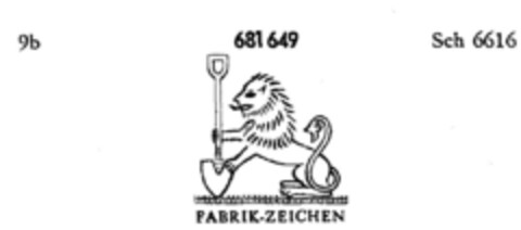 FABRIK-ZEICHEN Logo (DPMA, 16.09.1954)