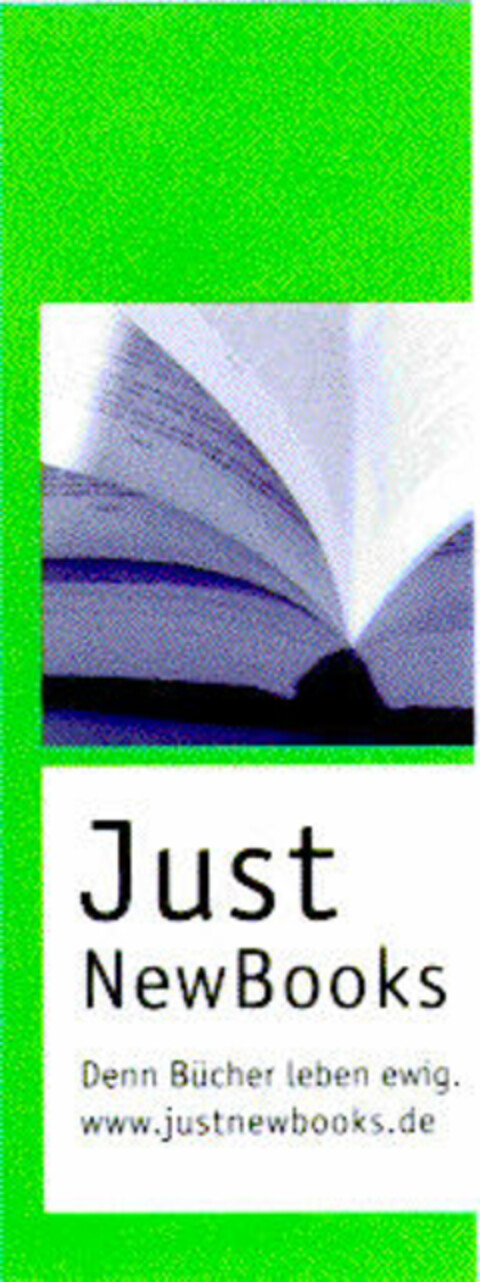 Just NewBooks Denn Bücher leben ewig. Logo (DPMA, 22.08.2000)