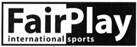 FairPlay international sports Logo (DPMA, 09.02.2006)
