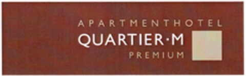 A P A R T M E N T H O T E L QUARTIER · M PREMIUM Logo (DPMA, 11.11.2009)