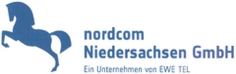 nordcom Niedersachsen GmbH Ein Unternehmen von EWE TEL Logo (DPMA, 25.01.2010)