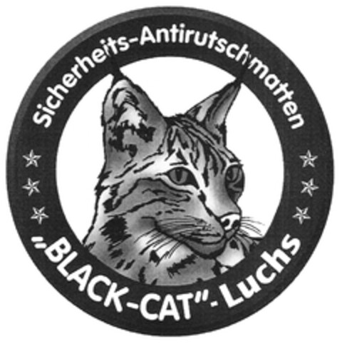 Sicherheits-Antirutschmatten "BLACK-CAT"-Luchs Logo (DPMA, 03.08.2012)