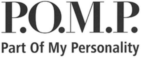 P.O.M.P. Part of My Personality Logo (DPMA, 17.09.2014)