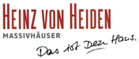 HEINZ VON HEIDEN MASSIVHÄUSER Logo (DPMA, 02.11.2016)