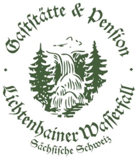 Gaststätte & Pension Lichtenhainer Wasserfall Sächsische Schweiz Logo (DPMA, 21.09.2023)