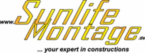 www.Sunlife Montage.de ... your expert in constructions Logo (DPMA, 01/16/2023)