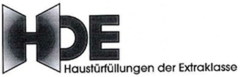 HDE Haustürfüllungen der Extraklasse Logo (DPMA, 26.02.2002)