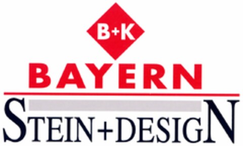 B+K BAYERN STEIN+DESIGN Logo (DPMA, 14.03.2005)