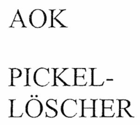 AOK PICKEL-LÖSCHER Logo (DPMA, 12.08.2005)