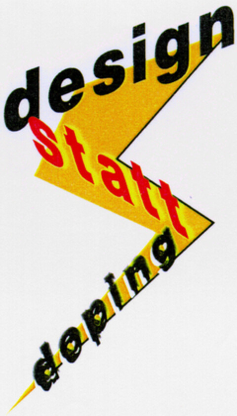 design statt doping Logo (DPMA, 19.07.1997)