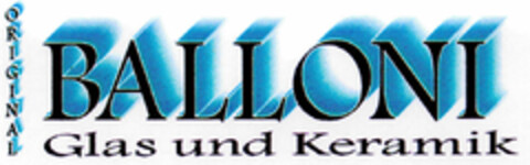 BALLONI Glas und Keramik Logo (DPMA, 03/24/1998)