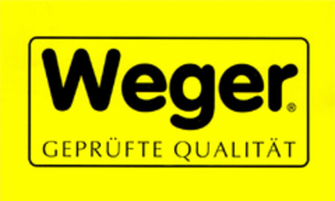 Weger GEPRÜFTE QUALITÄT Logo (DPMA, 27.10.1998)