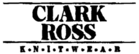 CLARK ROSS K·N·I·T·W·E·A·R Logo (DPMA, 06.07.1999)
