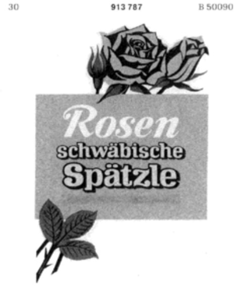 Rosen schwäbische Spätzle Logo (DPMA, 12/30/1972)