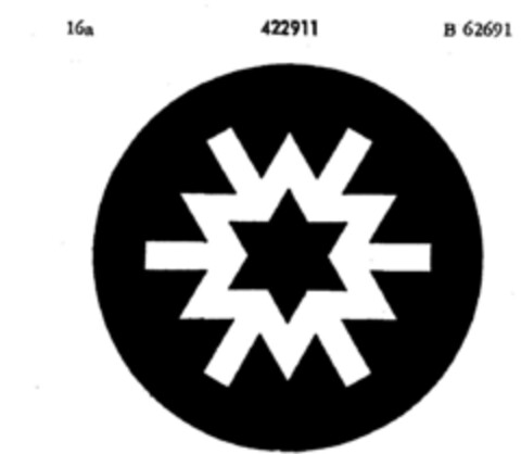 422911 Logo (DPMA, 02.11.1929)