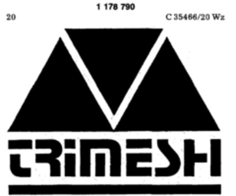 TRIMESH Logo (DPMA, 20.08.1986)