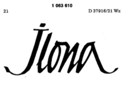 ilona Logo (DPMA, 02.11.1982)