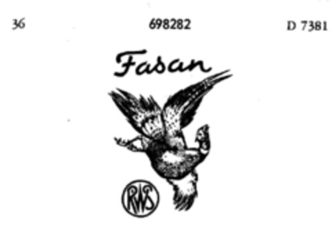 Fasan RWS Logo (DPMA, 24.04.1956)