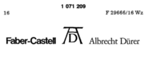 Faber-Castell Albrecht Dürer Logo (DPMA, 16.02.1980)